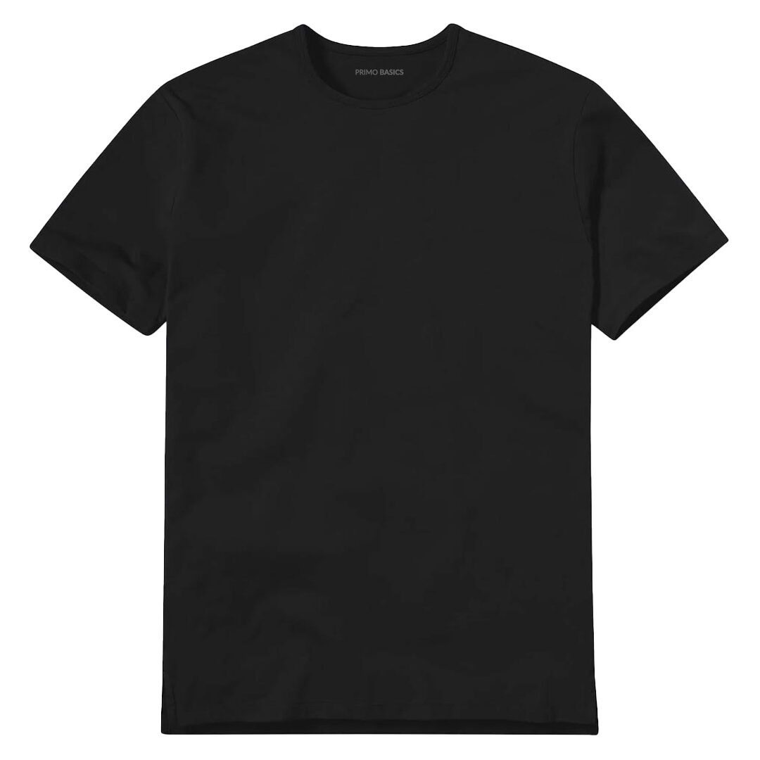 Black Split Hem Tee