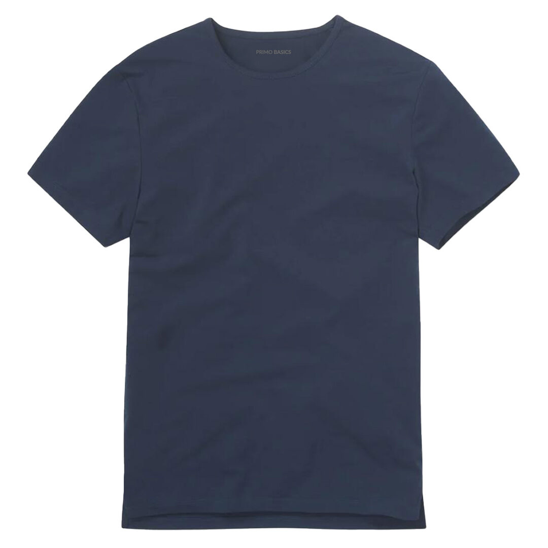 Blue Split Hem Tee