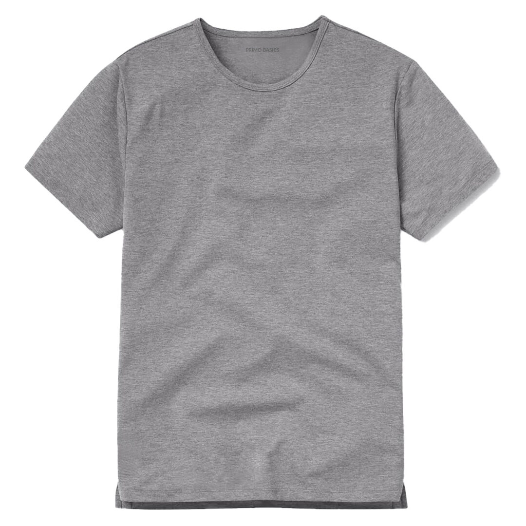 Grey Split Hem Tee