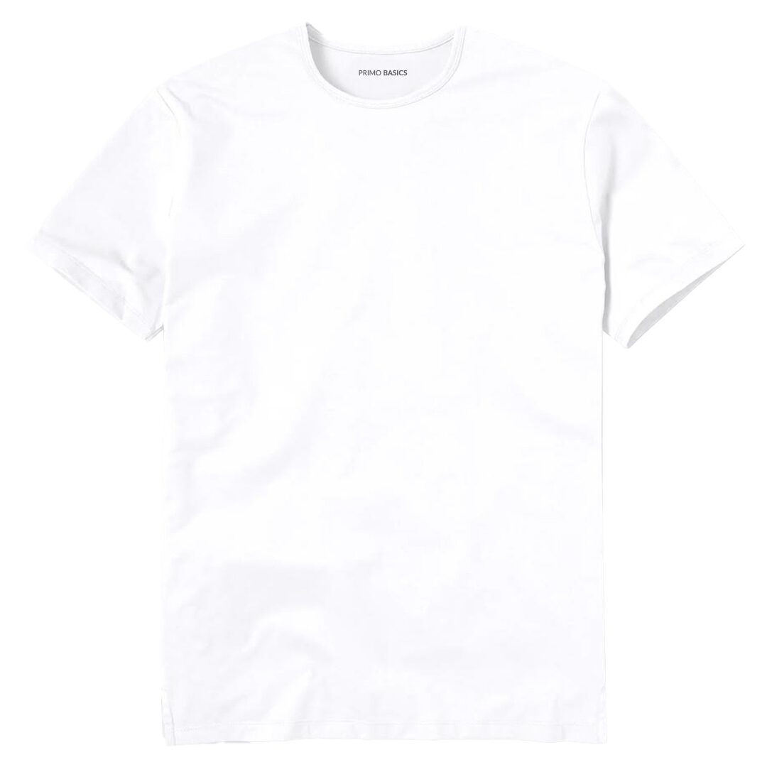 White Split Hem Tee